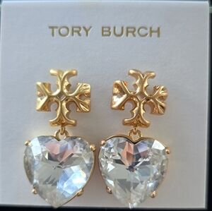 TORY BURCH ROXANNE HEART EARRINGS